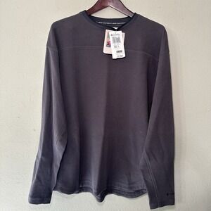 Columbia Shirt Mens L Zinc‎ Crew Neck Long Sleeve Rugged Ridge Cotton Blend NWT